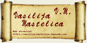Vasilija Mastelica vizit kartica